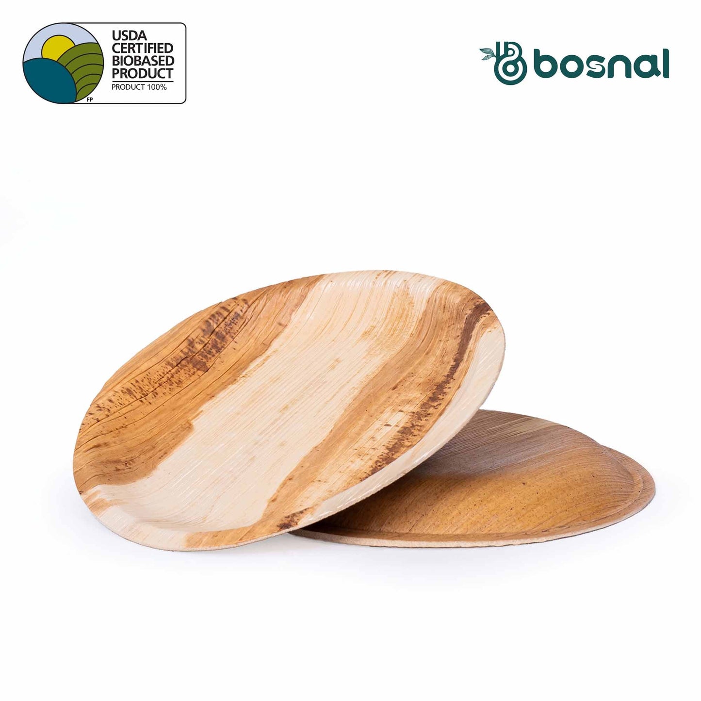 Palm Leaf Biodegradable Plates, 6 inch, Round (Set of 25/50/100)