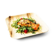 Palm Leaf Biodegradable Plates, 10 inch, Square (Set of 25/50/100)