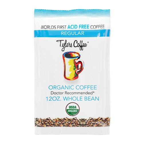 Regular Whole Organic Coffee Beans (12oz Bag)