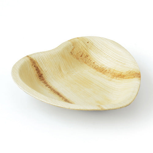 Heart-shaped Palm Leaf Plates, 6" Inch (Set of 50/100/200)