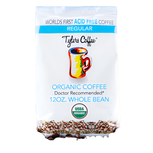 Regular Whole Organic Coffee Beans (12oz Bag)