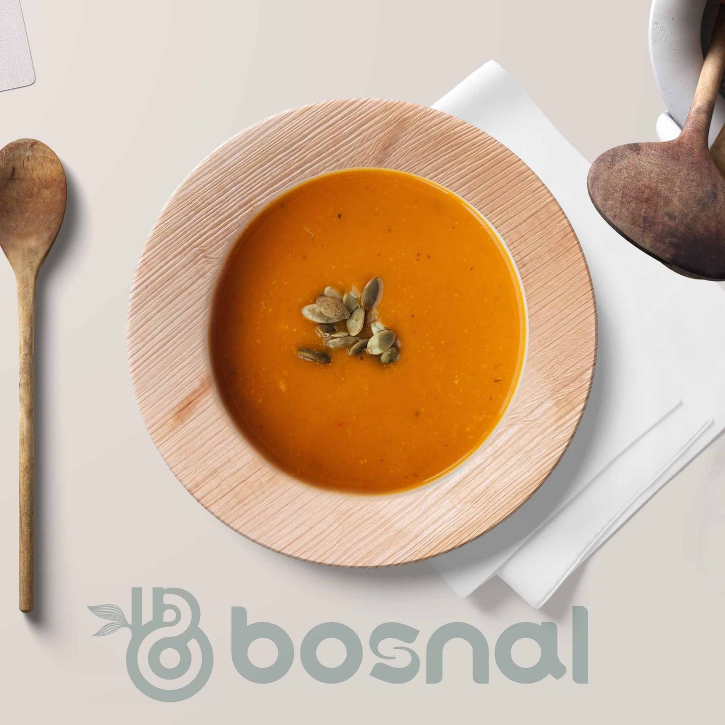 Palm Leaf Biodegradable Bowls, 9.5 inch Round Soup Bowl (Set of 25/50/100)