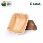 Palm Leaf Biodegradable Bowls, 5 inch, Square (Set of 25/50/100)