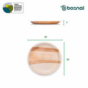 Palm Leaf Biodegradable Plates, 10 inch, Round (Set of 25/50/100)