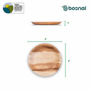 Palm Leaf Biodegradable Plates, 6 inch, Round (Set of 25/50/100)