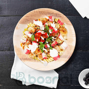 Palm Leaf Biodegradable Round Plates Combo – 50 pcs Set (25 each of 10" & 6" Plates), Eco-Friendly, Compostable, Bamboo-Wood Style, Durable & Restaurant-Grade Alternative to Paper Plates