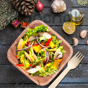 Palm Leaf Biodegradable Bowls, 5 inch, Square (Set of 25/50/100)