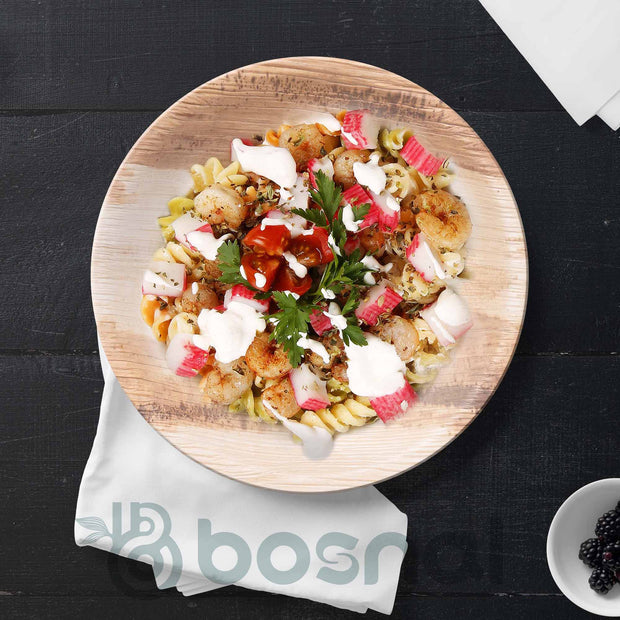 Palm Leaf Biodegradable Plates, 6 inch, Round (Set of 25/50/100)