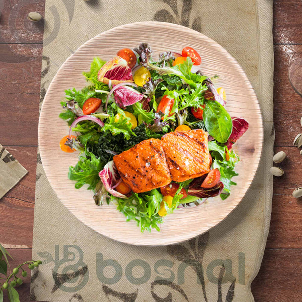 Palm Leaf Biodegradable Plates, 9 inch, Round (Set of 25/50/100)