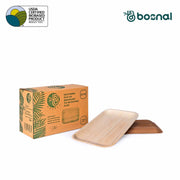 Palm Leaf Biodegradable Plates, 9 x 6 inch Rectangle (Set of 25/50/100)