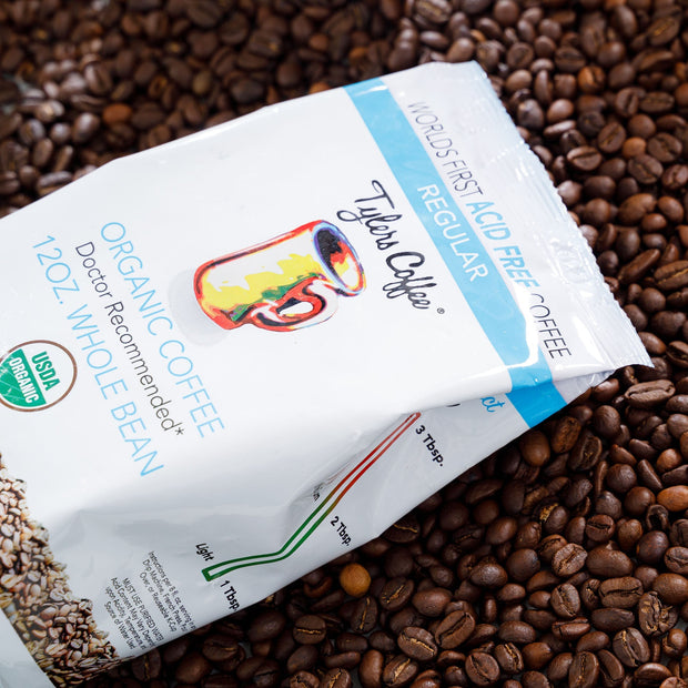 Regular Whole Organic Coffee Beans (12oz Bag)
