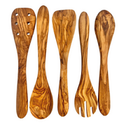 Olive Wood Kitchen Servers Set -5 pcs