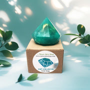 Birthstone Aquamarine Gem Soap with Hidden Silver Ring