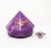 Mystic Amethyst Bliss Soap with Hidden Silver Ring