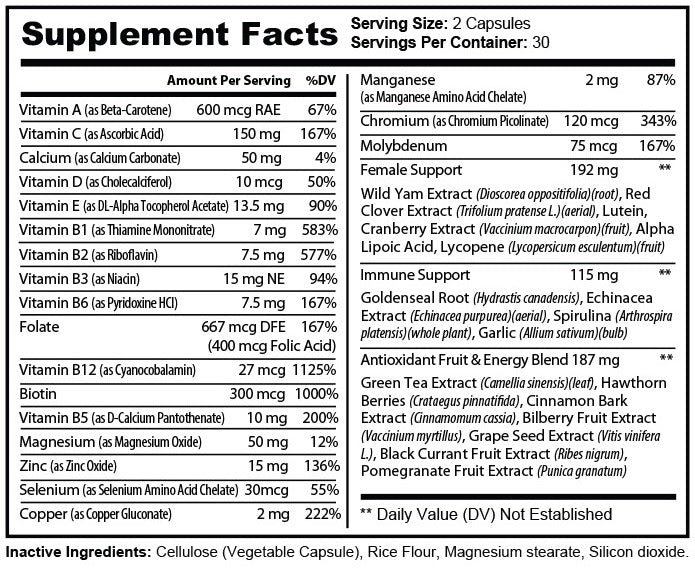 Pure Multi-Vitamins Women