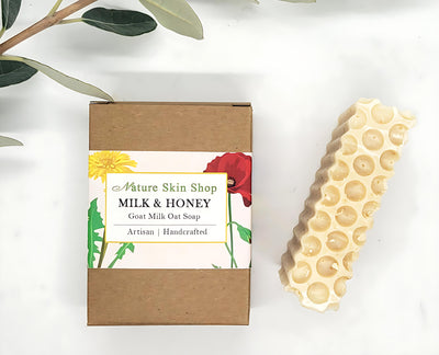 Honey Oat And Goat Milk Luxurios Bar, Natural Cold Process