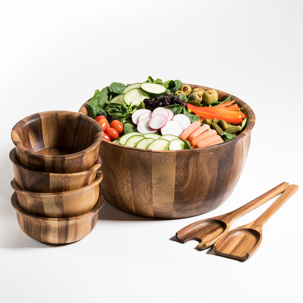 Soro Xtra Large Salad Bowl with Servers for 4 Individuals