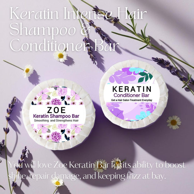 Zoe Keratin Intense Hair Shampoo & Conditioner Bar