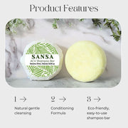 Sansa Apple Cider Shampoo Bar - Cleanses Build up & Restores Shine