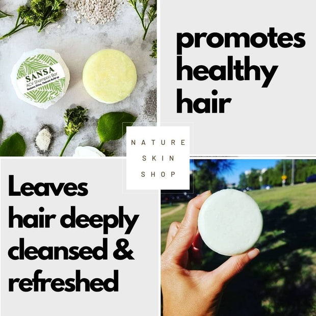 Sansa Apple Cider Shampoo Bar - Cleanses Build up & Restores Shine