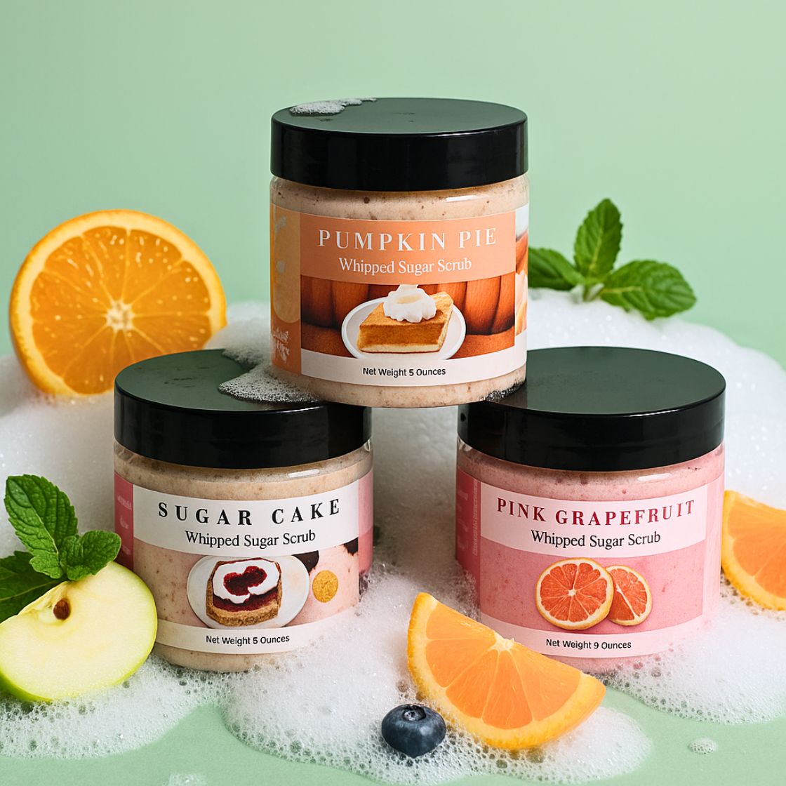 Pumpkin Pie Sugar Scrub - Exfoliating Body Scrub for Smooth Skin