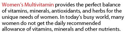 Pure Multi-Vitamins Women