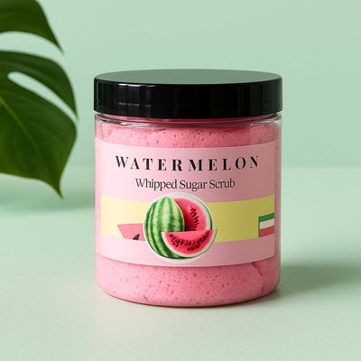 Juicy Watermelon Whipped Sugar Soap Scrub